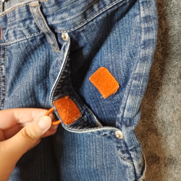 Bum Equipment Juniors Womens Sz 9 Blue Denim Shorts Mid Rise Sealed Pockets - Picture 10 of 10